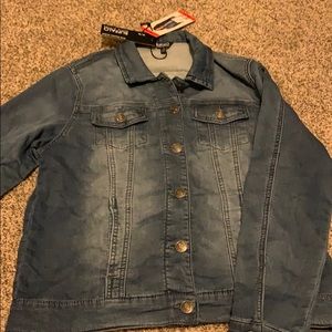 Knit Denim Jacket NWT